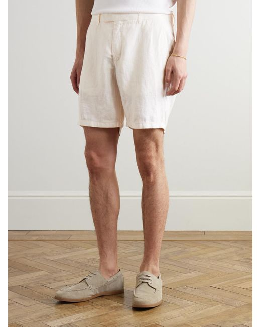 Shorts A Gamba Dritta di Mr P. in Natural da Uomo
