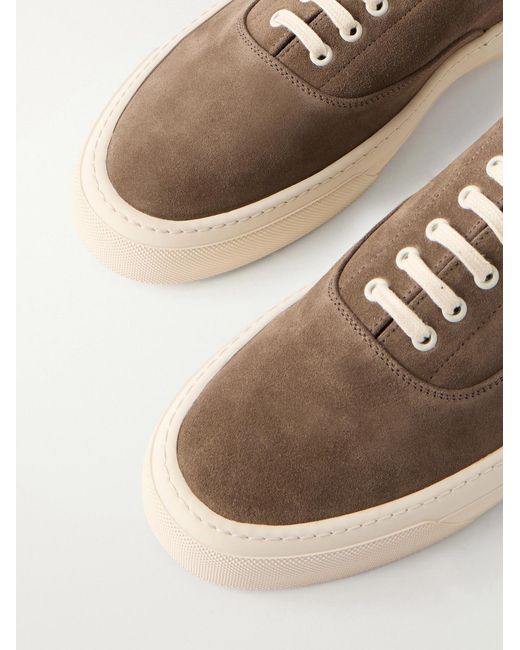 Morjas Brown Deck Suede Sneakers for men