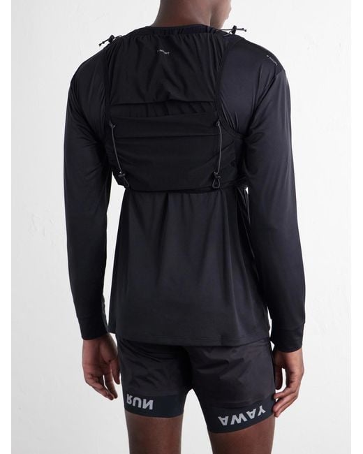 Satisfy Black Logo-Print Appliquéd Techsilk Drift And Cordura Hydration Vest, 5L for men