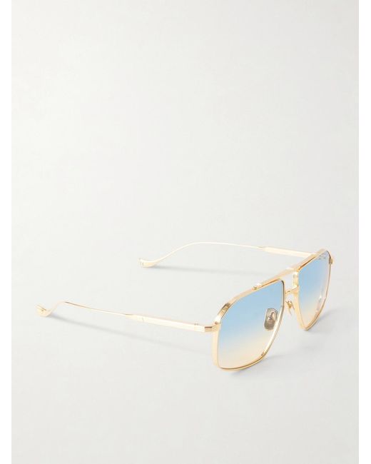 Cutler & Gross Blue 1424 Aviator-Style-Tone Sunglasses for men