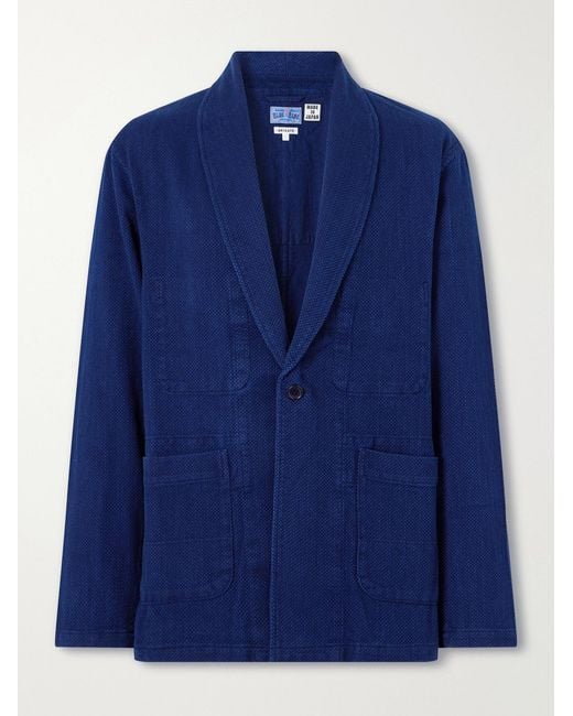 Blue Blue Japan Blue Sashiko-Cotton Blazer for men
