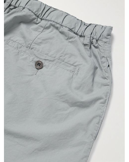 Hartford Gray Tanker Slim-Fit Straight-Leg Cotton Drawstring Trousers for men