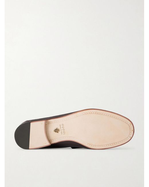Gucci Brown Lugano Horsebit-embellished Leather Loafers for men