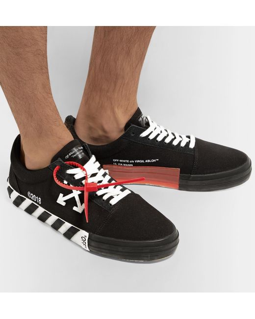off white striped trainers