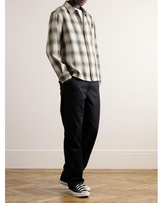 FRAME Gray Baja Checked Cotton Shirt for men