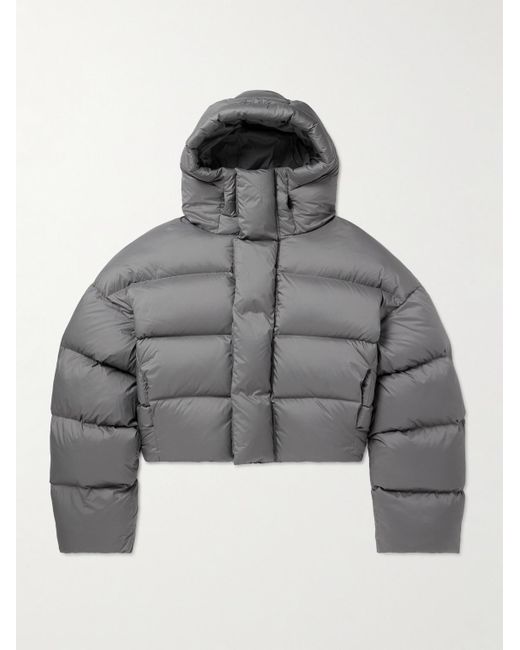 Entire studios Gray Mml Quilted Shell Hooded Down Jacket for men