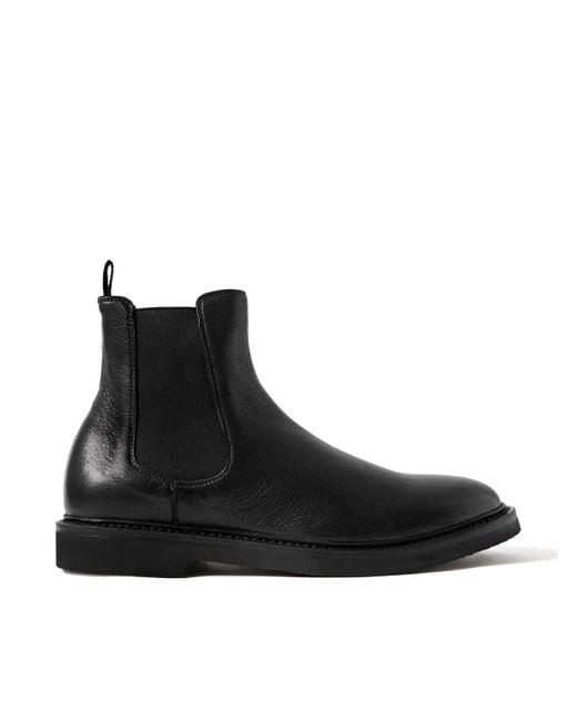 Officine Creative Men's Black Hopkins Flexi 204 Glossed Deerskin