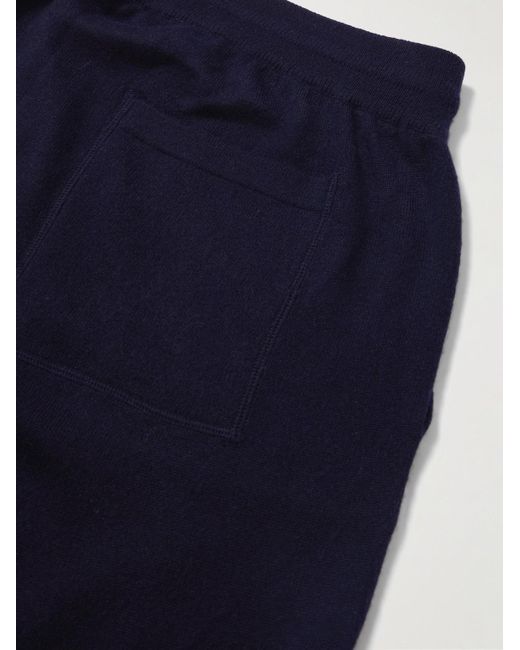 Mr P. Blue Tapered Wool And Cashmere-Blend Sweatpants for men