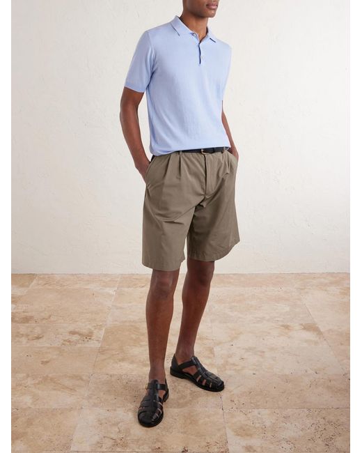 Piacenza 1733 Blue Cotton Polo Shirt for men