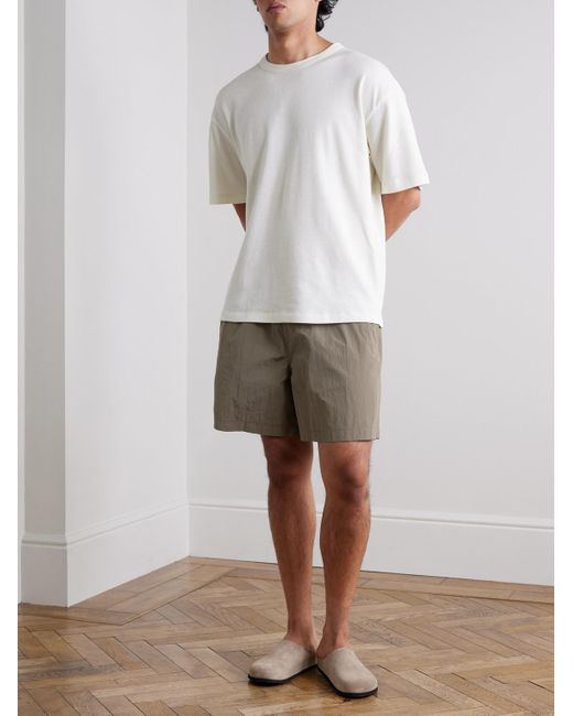 SSAM Gray Wide-leg Shell Shorts for men