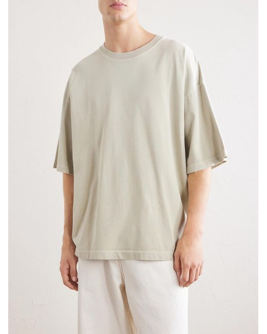 Agolde White Portman Oversized Cotton-Jersey T-Shirt for men