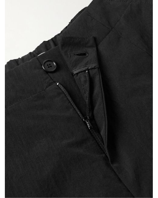 Amomento Weit geschnittene Hose aus Micro-Ripstop aus einer Nylon-Mischung mit Falten in Black für Herren