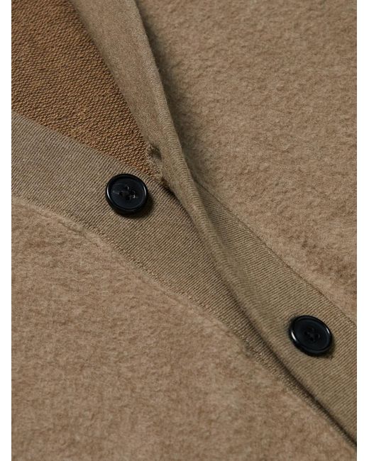 SSAM Natural Nolan Brushed Cotton And Camel Hair-Blend Cardigan for men