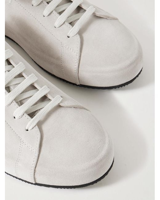 Officine Creative White Essence 001 Suede Sneakers for men