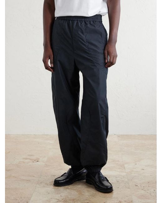 Givenchy Blue Tapered Cotton-Blend Shell Sweatpants for men