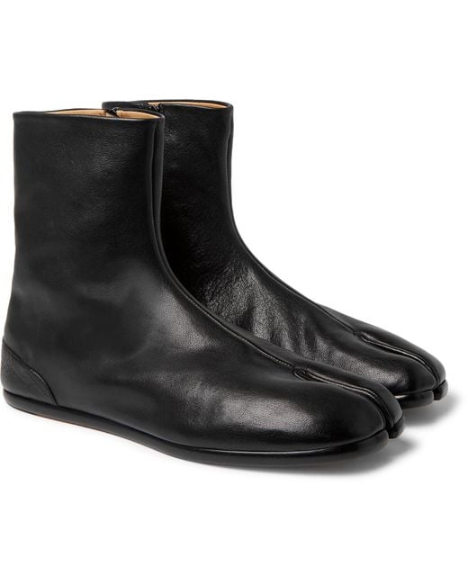 tabi leather boots