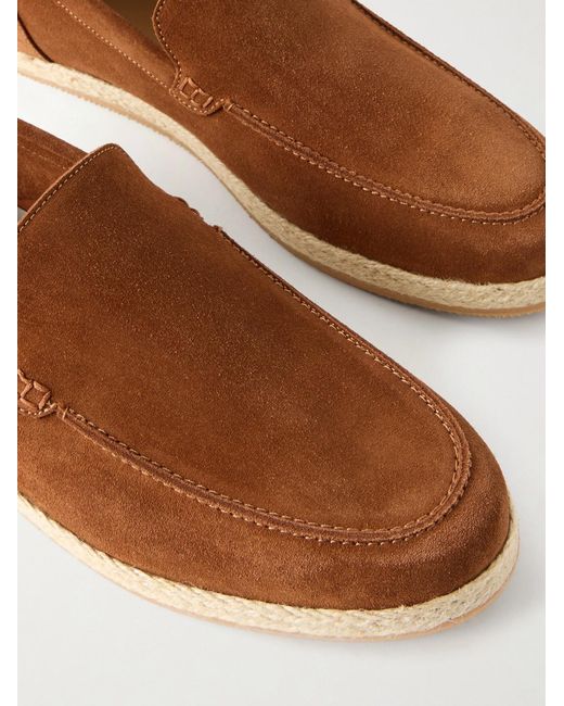Mr P. Brown Suede Espadrilles for men