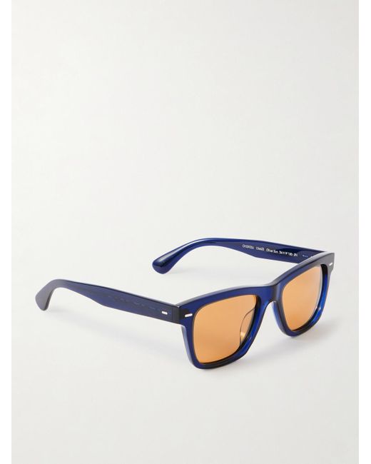 Oliver Peoples Blue Oliver Sun Square-frame Acetate Sunglasses for men