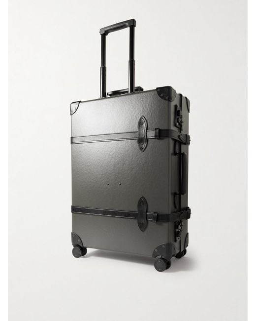 Globe-Trotter Gray Centenary 30&Quot; Leather-Trimmed Suitcase for men