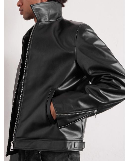 Givenchy Black Padded Leather Jacket for men
