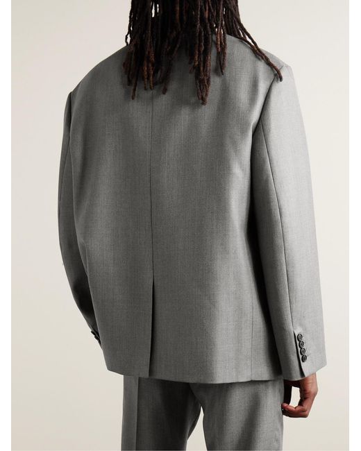 Acne Gray Jarrio Woven Suit Jacket for men