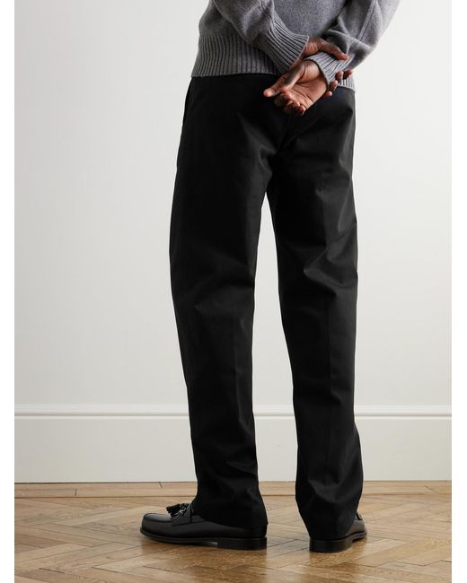 AMI Black Straight-Leg Cotton Chinos for men