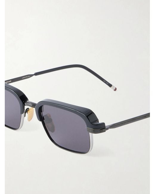 Jacques Marie Mage Black Comanche Square-Frame Titanium And Acetate Sunglasses for men