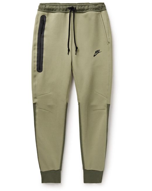 Nike Green Tapered Cotton-blend Tech Fleece Sweatpants for men