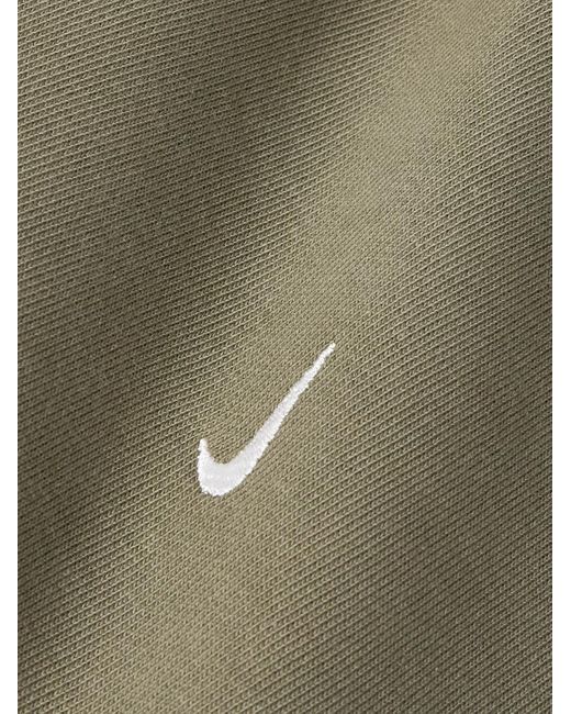 Nike Solo Swoosh Hoodie aus Jersey aus einer Baumwollmischung mit Logostickerei in Green für Herren