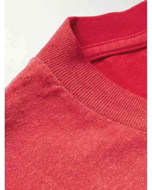 T-shirt oversize in jersey di cotone Rush Practice di John Elliott in Red da Uomo