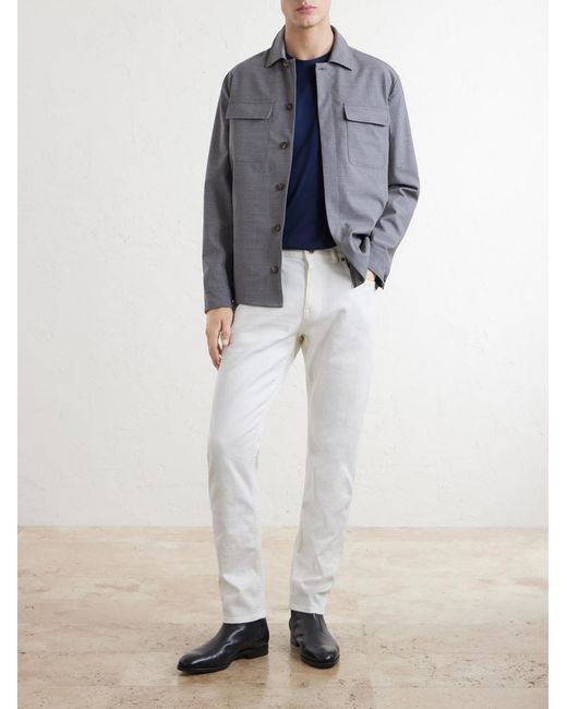 Eleventy White Slim-Fit Jeans for men