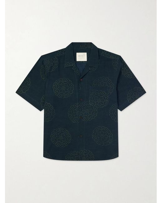Kardo Blue Ronen Cotton Shirt for men