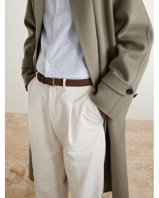 Mr P. Brown 3cm Suede Belt for men