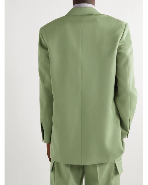 Jil Sander Green Wool-Twill Blazer for men