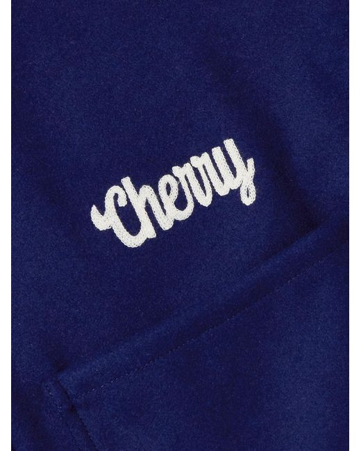 CHERRY LA Blue Jersey Zip-Up Jacket for men