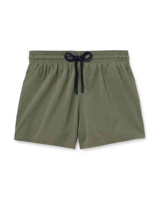 Vilebrequin Green Man Slim-fit Short-length Recycled Swim Shorts for men