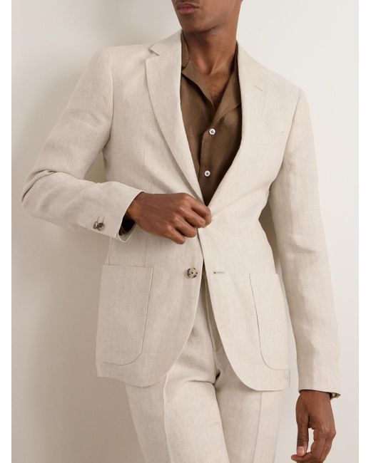 Mr P. Natural Linen Suit Jacket for men