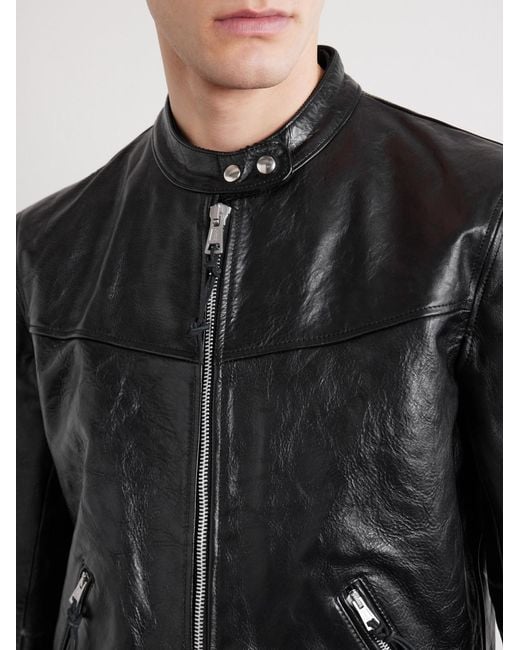 Our Legacy Black Yurei Leather Jacket for men