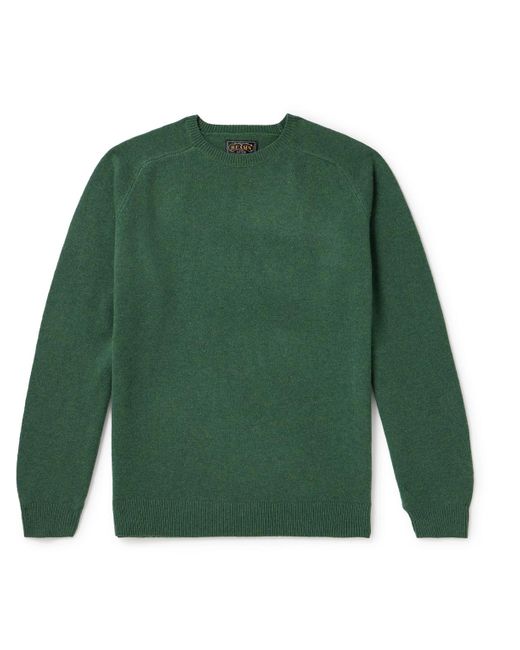 Beams Plus Green Wool Sweater for men