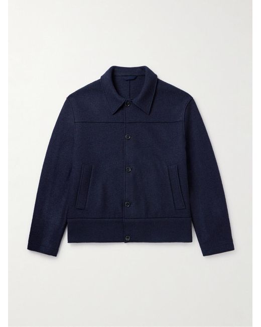 Sunspel Blue Casely-hayford Atticus Wool Blouson Jacket for men