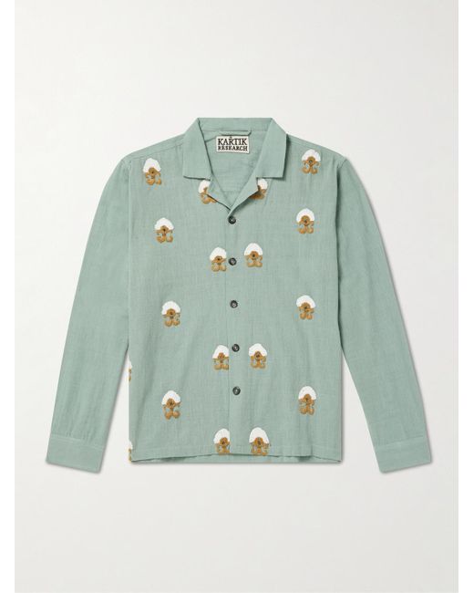 Camicia di Kartik Research in Green da Uomo