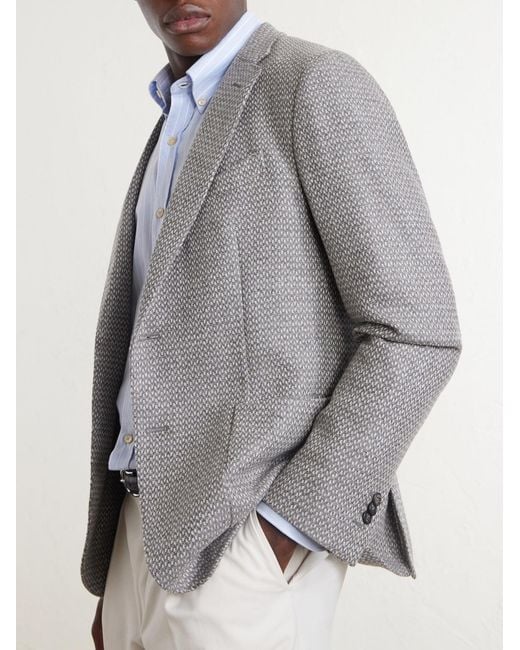 Slowear Gray Wool And Cashmere-Blend Blazer for men