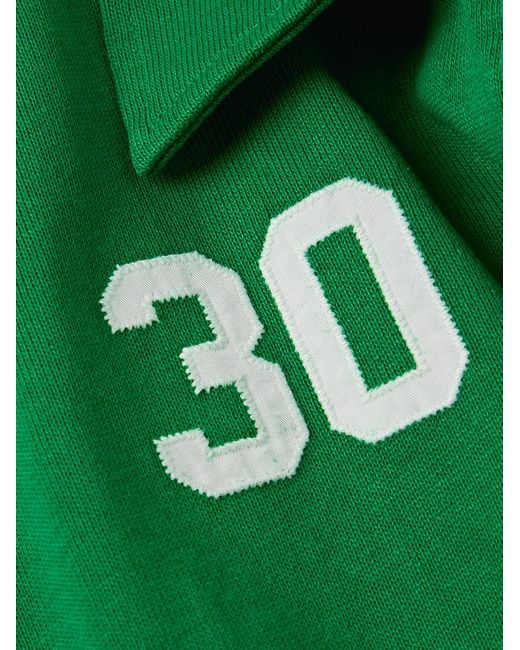 Bode Green Rec. Sophomore Appliquéd Printed Cotton And Lyocell-Blend Track Jacket for men