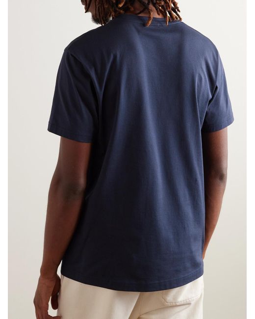 Sunspel Blue Riviera Supima Cotton-jersey T-shirt for men