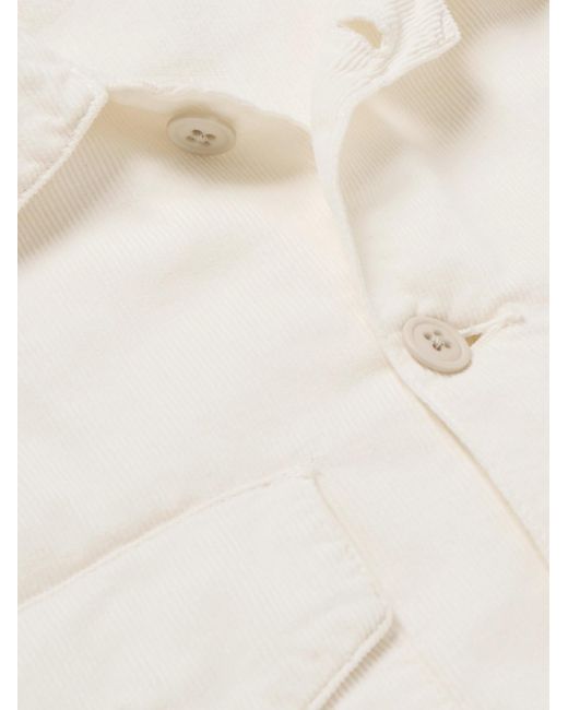 Hartford Natural Jame Cotton-corduroy Overshirt for men