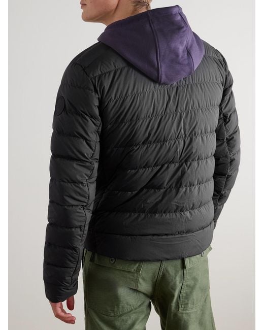 Canada Goose Black Crofton Logo-appliquéd Quilted Enduraluxe® Down Jacket for men