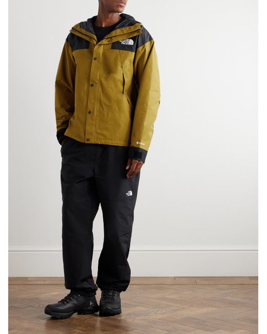 The North Face Yellow Mountain Logo-embroidered Colour-block Gore-tex Hooded Jacket for men