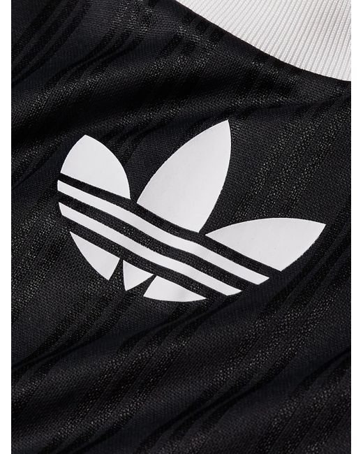 Adidas Originals Black Adicolor Logo-print Striped Jersey T-shirt for men
