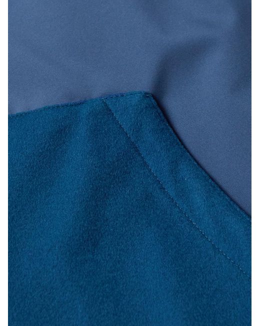 Loro Piana Blue Wallace Storm System Cashmere-Trimmed Padded Nylon Hooded Gilet for men