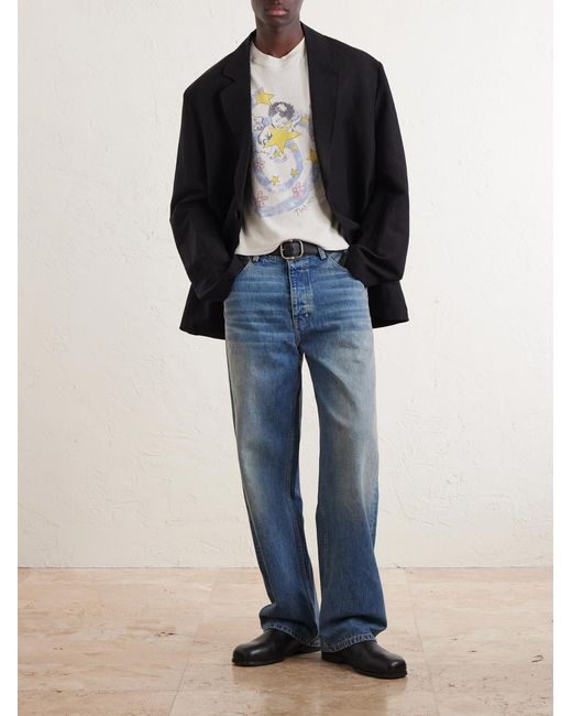 NAHMIAS Blue Wide-Leg Jeans for men